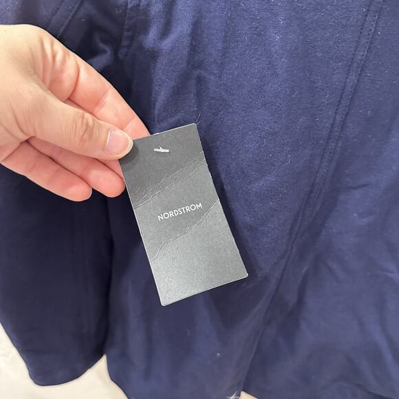 NWT Nordstrom Blue Sweater Suit Jacket - Picture 8 of 8